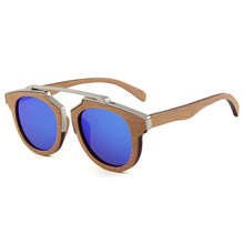 Load image into Gallery viewer, Sunglasses With Metal Nose, Bamboo Frame And Bamboo Legs

