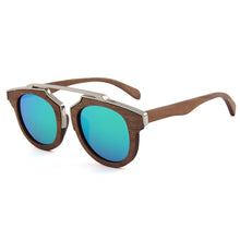 Load image into Gallery viewer, Sunglasses With Metal Nose, Bamboo Frame And Bamboo Legs
