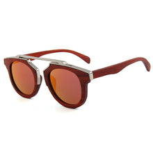Load image into Gallery viewer, Sunglasses With Metal Nose, Bamboo Frame And Bamboo Legs
