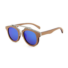 Load image into Gallery viewer, Explosion Style All Bamboo And Wood Polarized Sunglasses
