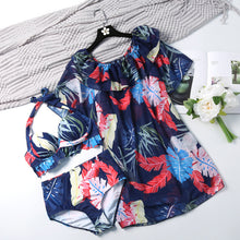 Load image into Gallery viewer, Couple Swimsuit Women'S Three-Piece Skirt Split Bikini Small Chest Steel Plate Gathered To Cover Belly Was Thin And Sexy

