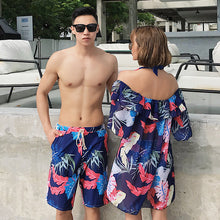 Load image into Gallery viewer, Couple Swimsuit Women'S Three-Piece Skirt Split Bikini Small Chest Steel Plate Gathered To Cover Belly Was Thin And Sexy
