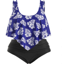 Load image into Gallery viewer, Fat woman plus fat split swimsuit
