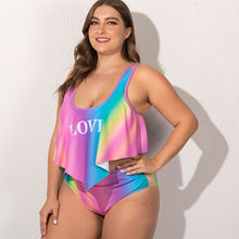Load image into Gallery viewer, Fat woman plus fat split swimsuit

