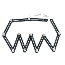 Load image into Gallery viewer, Six Fold Ruler, Multi-fold Section Ruler, Perforated Multi-function Folding Ruler
