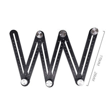 Load image into Gallery viewer, Six Fold Ruler, Multi-fold Section Ruler, Perforated Multi-function Folding Ruler
