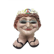 Load image into Gallery viewer, Muggle Face Flower Pot Garden Decoration Doji Jim Plant Flower Pot Sculpture
