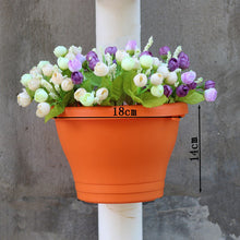 Load image into Gallery viewer, Balcony Flower Pot Resin Pot Succulent Flower Pot Pipe Wall Hanging Orchid Pot
