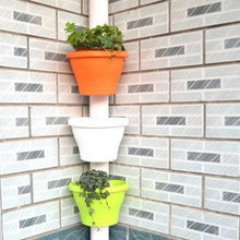 Load image into Gallery viewer, Balcony Flower Pot Resin Pot Succulent Flower Pot Pipe Wall Hanging Orchid Pot
