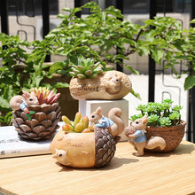 Load image into Gallery viewer, Creative Pastoral Resin Micro Landscape Potted Plants
