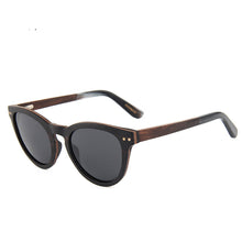 Load image into Gallery viewer, Skateboard Wood Spring Hinge Wooden Polarized Sunglasses
