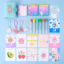 Load image into Gallery viewer, Loose-Leaf Set Pu Leather Student Portable Notepad Portable Stationery
