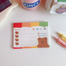 Load image into Gallery viewer, Kawaii Bear Memo Pads Note Paper Daily To Do It Check
