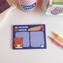 Load image into Gallery viewer, Kawaii Bear Memo Pads Note Paper Daily To Do It Check

