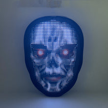 Load image into Gallery viewer, Bluetooth APP Full-color Led Face-changing Luminous Mask Halloween Mask
