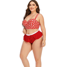 Load image into Gallery viewer, 2021 Large Plus Size Swimwear Female Push Up Bikini With Wave Women Bikini Set Two Pieces Swimsuit Bathing Suit Swim Beach Dress
