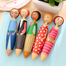 Load image into Gallery viewer, Cartoon Student With Doll Head Pen Doll Ballpoint Pen
