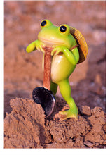 Load image into Gallery viewer, Creative Cute Frog Decoration Micro-landscape Flower Pot Resin Animal Succulent Pot Decoration Crafts Office Furnishings
