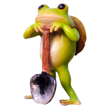 Load image into Gallery viewer, Creative Cute Frog Decoration Micro-landscape Flower Pot Resin Animal Succulent Pot Decoration Crafts Office Furnishings
