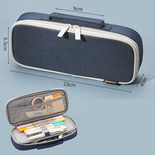 Load image into Gallery viewer, Functional Stationery Box Korean Simple Creative Middle School Girl Canvas Large Capacity Pencil Case Pencil Case
