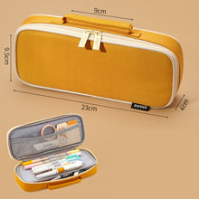 Load image into Gallery viewer, Functional Stationery Box Korean Simple Creative Middle School Girl Canvas Large Capacity Pencil Case Pencil Case
