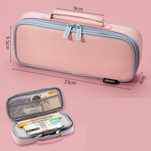 Load image into Gallery viewer, Functional Stationery Box Korean Simple Creative Middle School Girl Canvas Large Capacity Pencil Case Pencil Case

