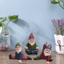 Load image into Gallery viewer, Micro Landscape Yoga Dwarf Set Resin Ornament
