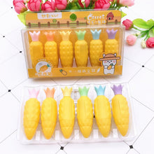 Load image into Gallery viewer, Carrot Pineapple Strawberry Color Girl Heart Fluorescent Note Pen
