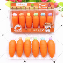 Load image into Gallery viewer, Carrot Pineapple Strawberry Color Girl Heart Fluorescent Note Pen
