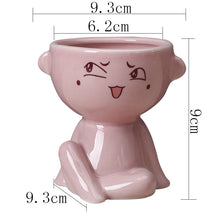 Load image into Gallery viewer, Nordic Home Furnishing Human Body Succulent Flower Pot Ceramic
