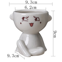 Load image into Gallery viewer, Nordic Home Furnishing Human Body Succulent Flower Pot Ceramic
