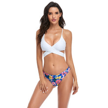 Load image into Gallery viewer, Sexy Split Print Bikini Beach Beautiful Back Swimwear
