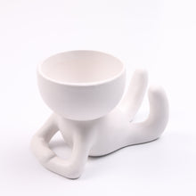 Load image into Gallery viewer, Humanoid ceramic flower pot

