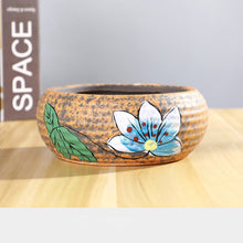 Load image into Gallery viewer, Hand-painted Succulent Flower Pot Ceramic
