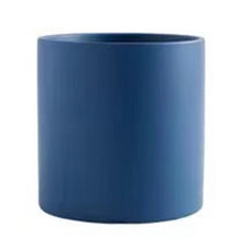Load image into Gallery viewer, Nordic Industrial Style Colorful Ceramic Flowerpot Succulent Planter Green Plants Cylindrical Shape Flower Pot With Hole Tray
