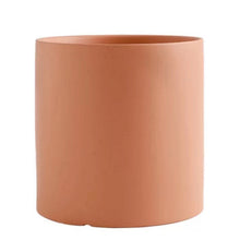Load image into Gallery viewer, Nordic Industrial Style Colorful Ceramic Flowerpot Succulent Planter Green Plants Cylindrical Shape Flower Pot With Hole Tray
