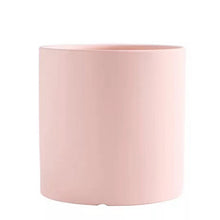Load image into Gallery viewer, Nordic Industrial Style Colorful Ceramic Flowerpot Succulent Planter Green Plants Cylindrical Shape Flower Pot With Hole Tray
