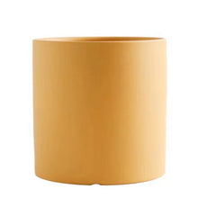Load image into Gallery viewer, Nordic Industrial Style Colorful Ceramic Flowerpot Succulent Planter Green Plants Cylindrical Shape Flower Pot With Hole Tray
