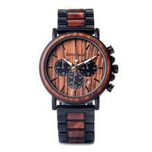 Load image into Gallery viewer, Luxury Wood Stainless Steel Men Watch Stylish Wooden
