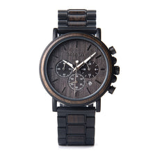 Load image into Gallery viewer, Luxury Wood Stainless Steel Men Watch Stylish Wooden
