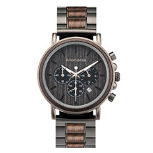 Load image into Gallery viewer, Luxury Wood Stainless Steel Men Watch Stylish Wooden
