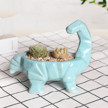 Load image into Gallery viewer, Cartoon Animal Dinosaur Succulents Ceramic Flower Pot
