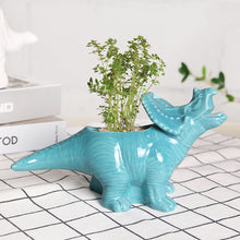 Load image into Gallery viewer, Cartoon Animal Dinosaur Succulents Ceramic Flower Pot
