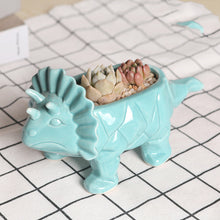 Load image into Gallery viewer, Cartoon Animal Dinosaur Succulents Ceramic Flower Pot
