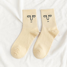 Load image into Gallery viewer, Funny Expression Jacquard Personality Ladies Stockings
