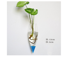Load image into Gallery viewer, Fashion Wall Hanging Glass Flower Vase Terrarium Wall Fish Tank Aquarium Container Flower Planter Pots Home Garden Decoration
