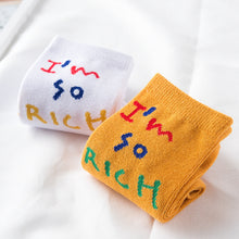 Load image into Gallery viewer, Trends socks female spring summer couples Harajuku tide section long socks creative European and American street letters ins socks
