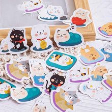 Load image into Gallery viewer, DIY boxed cartoon cat stickers
