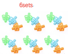 Load image into Gallery viewer, Two-Finger Grip Silicone Baby Learning Writing Tool Writing Pen Writing Correction Device Children Stationery Gift 3pcs

