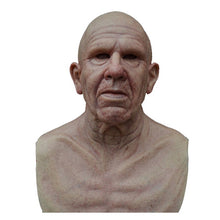 Load image into Gallery viewer, Old man mask white hair white beard headgear halloween
